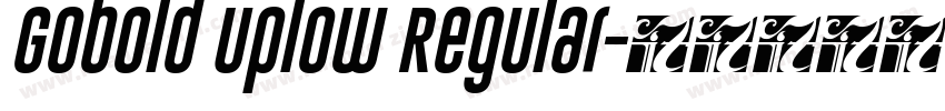 Gobold Uplow Regular字体转换